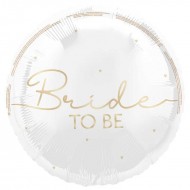 Bride to Be White Balloon 